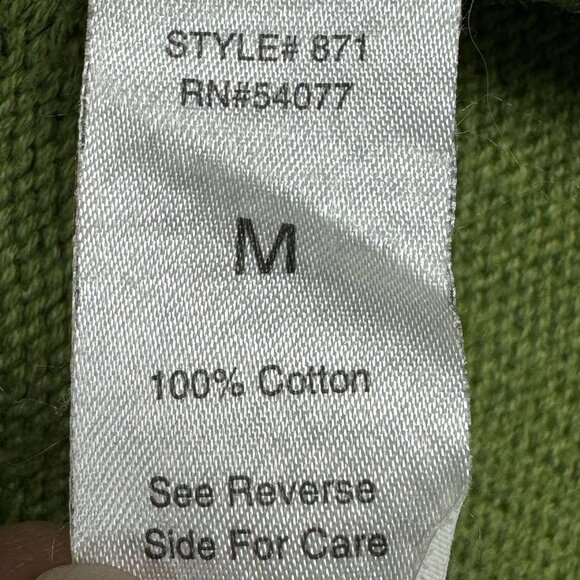 Vintage Y2K CAbi Green Knit Cardigan Cottagecore Rosette Collar Coquette Sweater - Picture 8 of 11